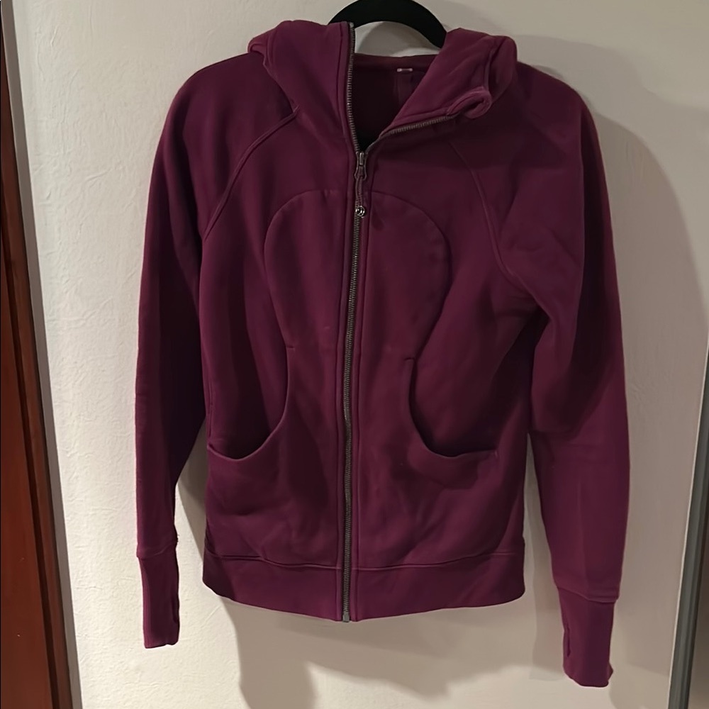 Lululemon Athletica Scuba Purple Hoodie Sweatshirt Plush